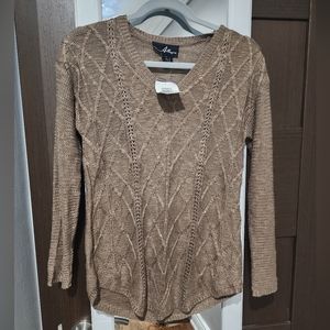 Allegra Brown Knitted Sweater